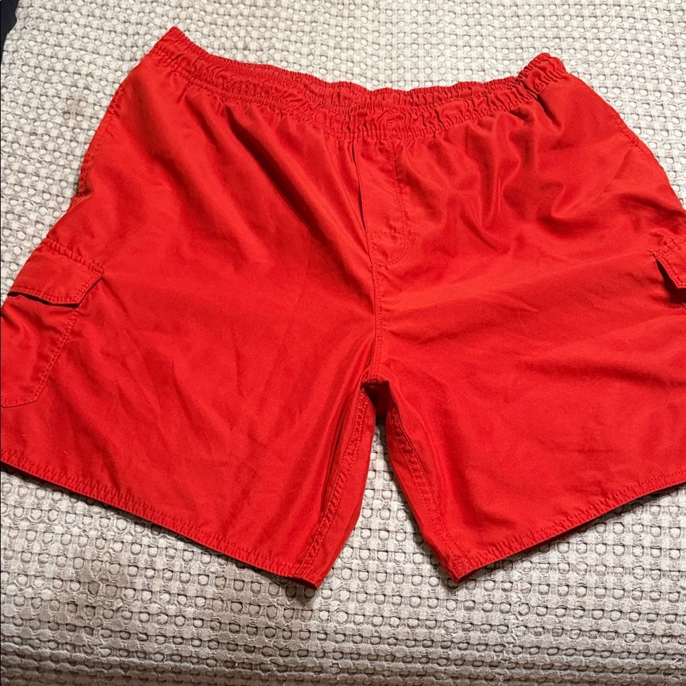 Quiksilver Bright Red Cargo Shorts